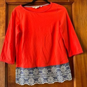 Boden Pullover Top Women's US2 UK6 3/4 Sleeve